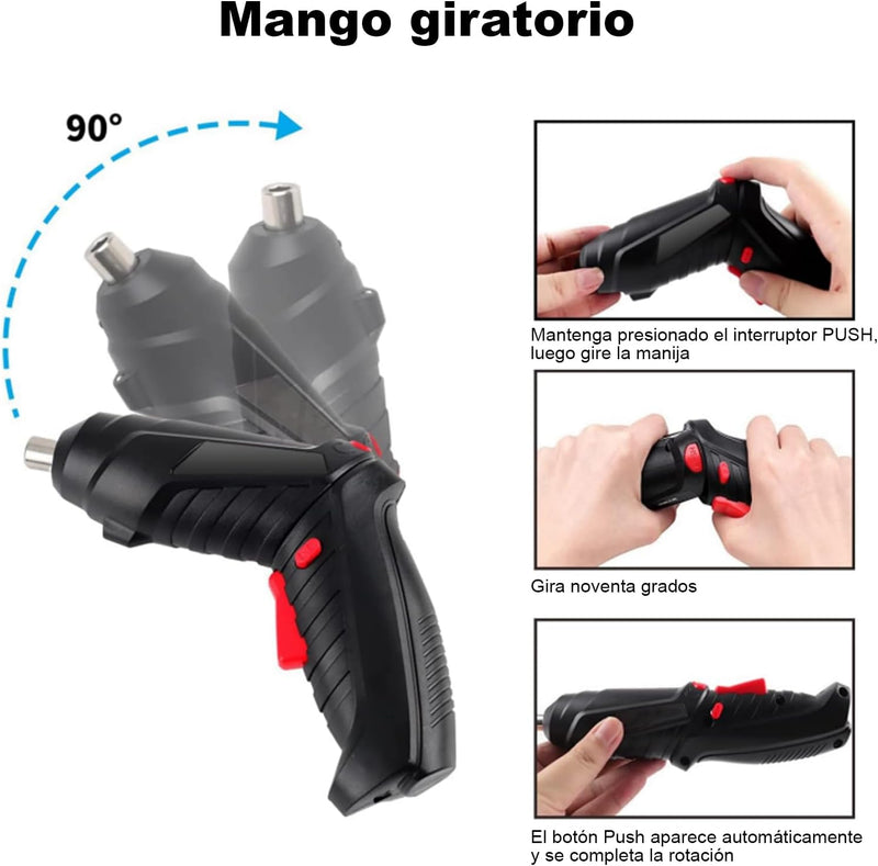 DESTORNILLADOR Y ATORNILLADOR ELECTRICO - 47 ACCESORIOS
