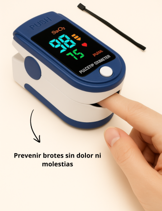GLUCOMAX — Oxímetro de Saturación de Alta Precisión ¡ÚLTIMAS 8 UNIDADES A ESTE PRECIO!