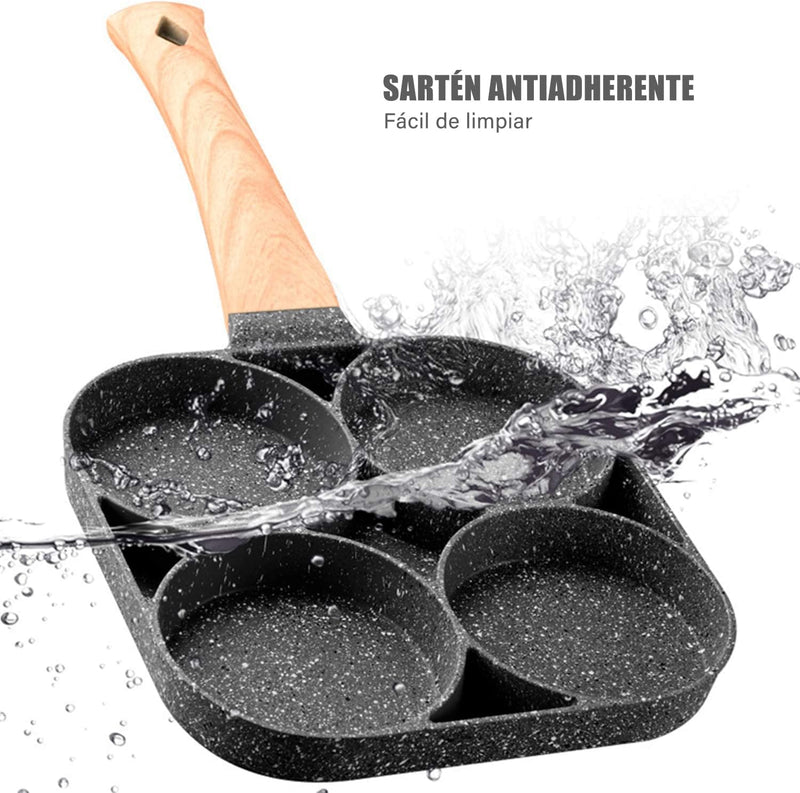 SARTEN ANTIADHERENTE 4 ESPACIOS