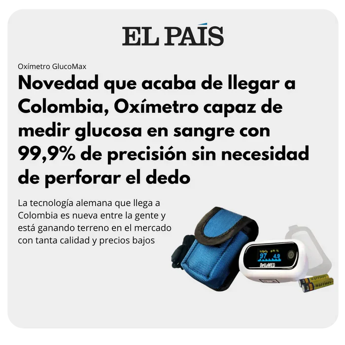 ¡ÚLTIMAS 8 UNIDADES A ESTE PRECIO! Medidor de Glucosa en Sangre, 3 en 1 (Pulso, Glucosa y Presión) + Envío gratis