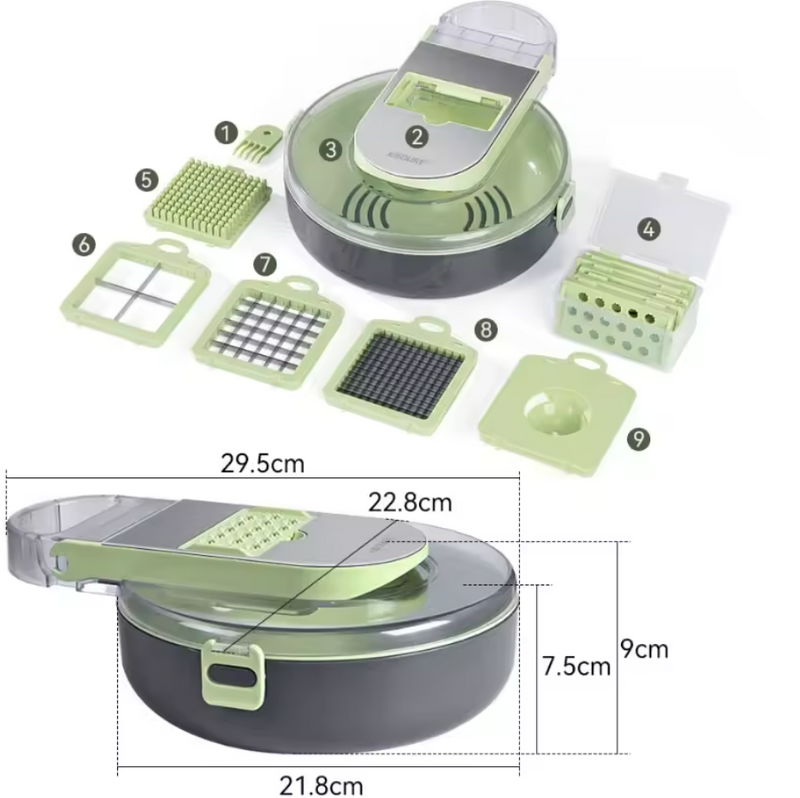 ⚡️KITCHEN HERO PRO 🍅SUPER RALLADOR DE COCINA  9 EN 1  IMPORTADO🥇ÚLTIMAS 50 UNIDADES🔥