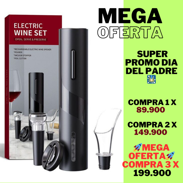 Producto casi agotado… ¡Compra ahora antes de que desaparezca! - 🍷VIN EASY PRO🍾KIT DESCORCHADOR 4 EN 1  IMPORTADO🥇PROMO DIA DEL PADRE + ENVIO GRATIS