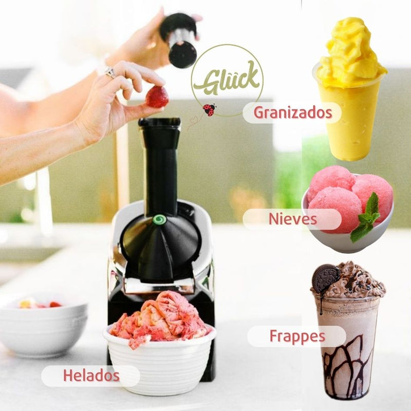 Ice Cream Maker Máquina Para Helados de Frutas Saludables Artesanales y Veganos