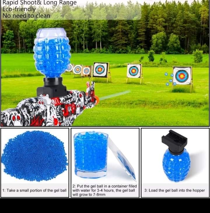 Pistola Ametralladora🔫 Hidrogel AK PLUS💥