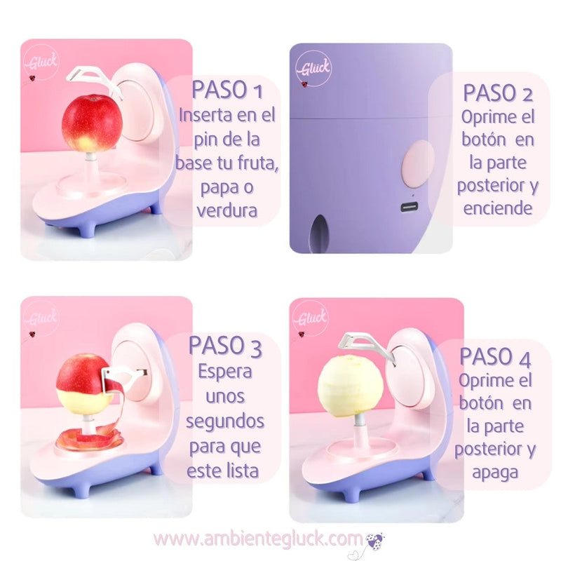 Pelador Giratorio Automático de Frutas Verduras Vegetales y Papas  - Eléctrico & Recargable