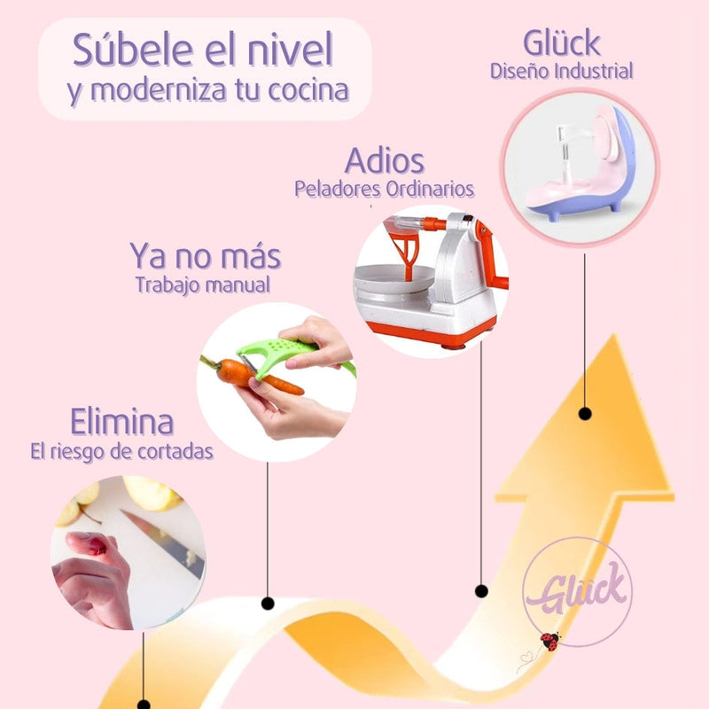 Pelador Giratorio Automático de Frutas Verduras Vegetales y Papas  - Eléctrico & Recargable