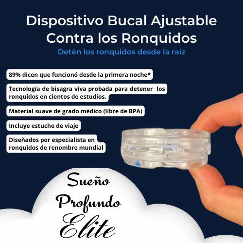 ¡Últimas 23 unidades disponibles! Duerme tranquilo desde hoy 😴📦 Sueño Profundo Elite™ Dispositivo Bucal Anti-Ronquidos