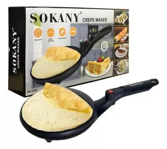 Crepera SOKANY antiadherente y eléctrica - Crepes perfectos en casa